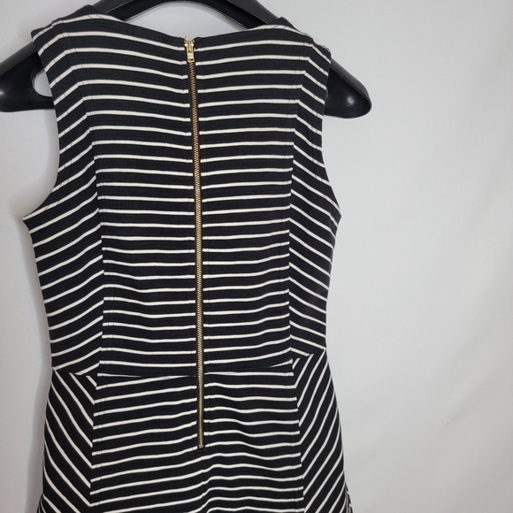 J. Crew Optical Illusion Black/White Striped Dress - Picture 13 of 15